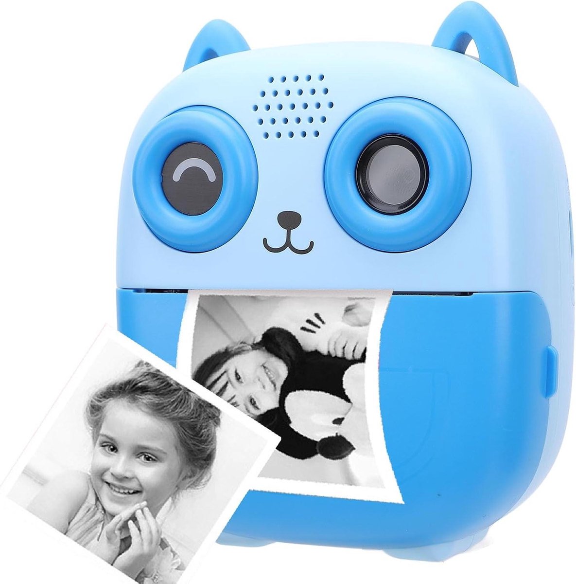 Kindercamera Direct Printen - Peutercamera Instant Camera - Leuke Foto's Maken - Inktloze Thermische Prints - 2.4 Inch Scherm - Blauw