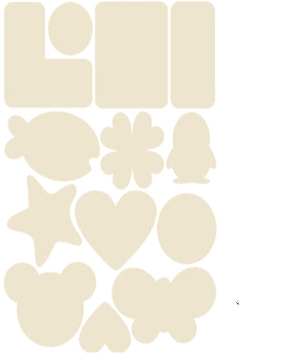Zelfklevende patch voor het repareren van textiel, nylon beige, 5 vellen