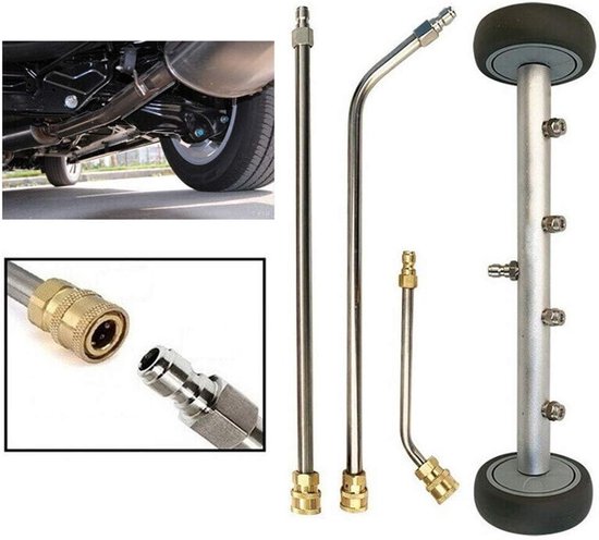 Hogedrukreiniger Accessoires met Verlengstangen, Waterbezem en Sproeikoppen — afbeelding 3