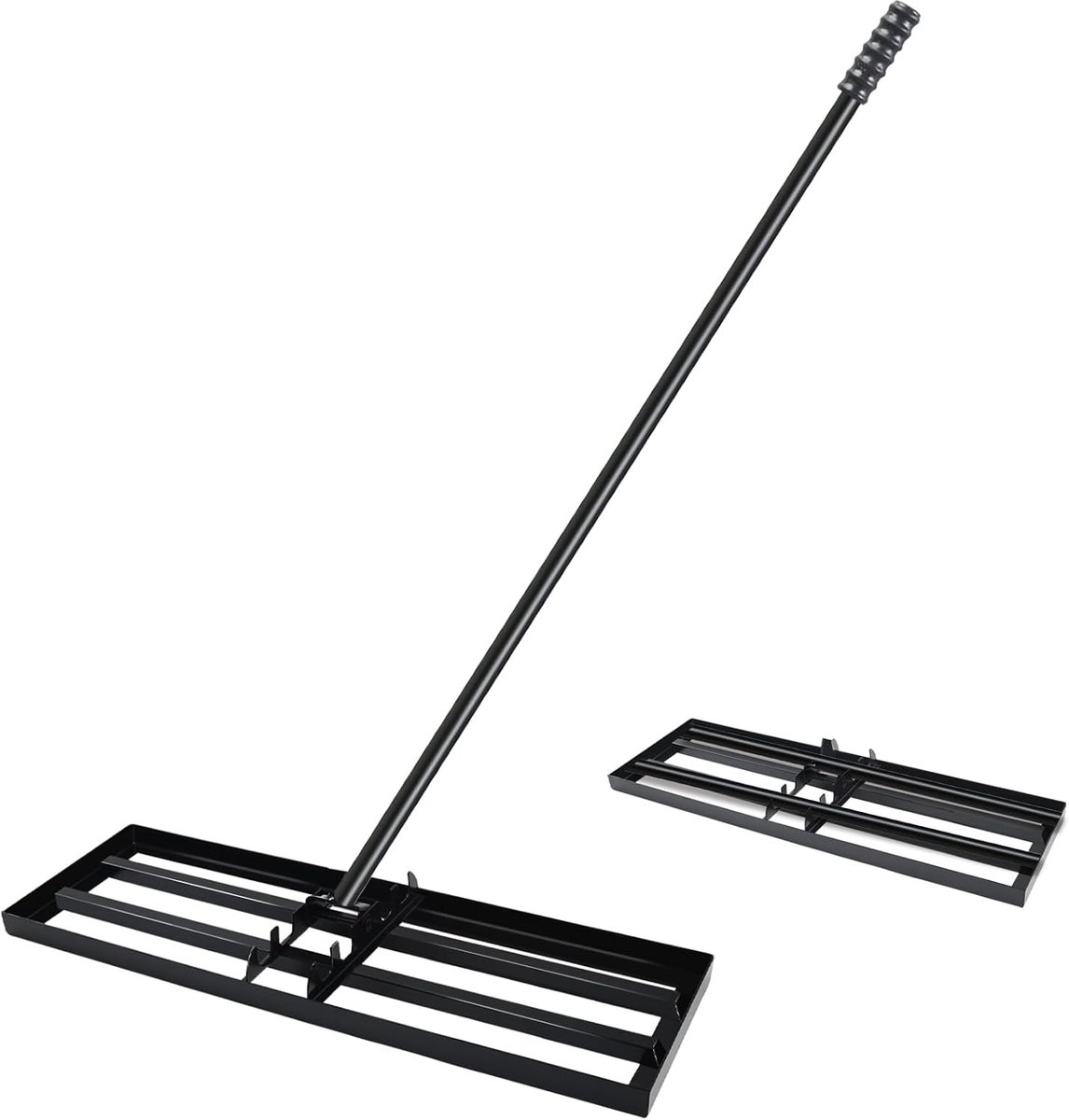 75 x 25 cm, ijzeren kunst, gazonrakel met 180 cm steel, lawn leveling