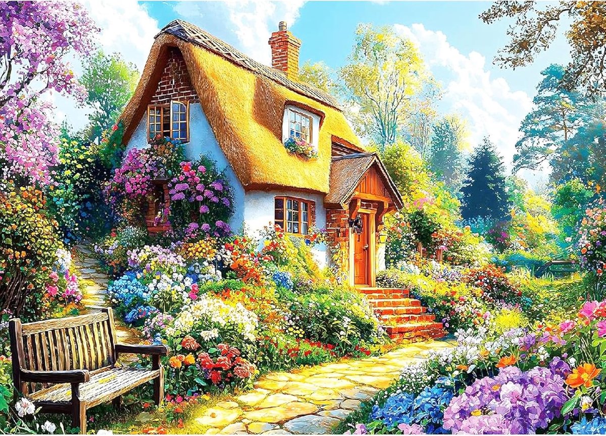 Diy Diamond Painting Art Kits Dorp, Diamantschilderset