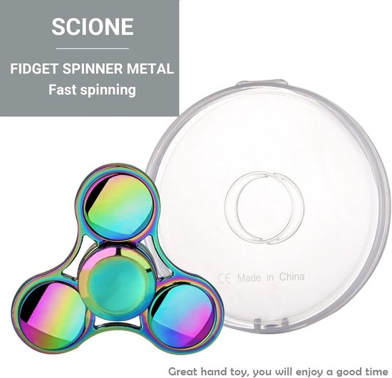Fidget-spinner, metaal, roestvrij staal, lagers, 3-5 minuten, hoge — afbeelding 4