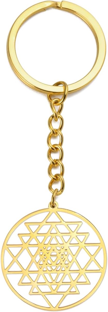 Yantra Chakra Sleutelhanger Heilige Geometrie Sleutelhanger