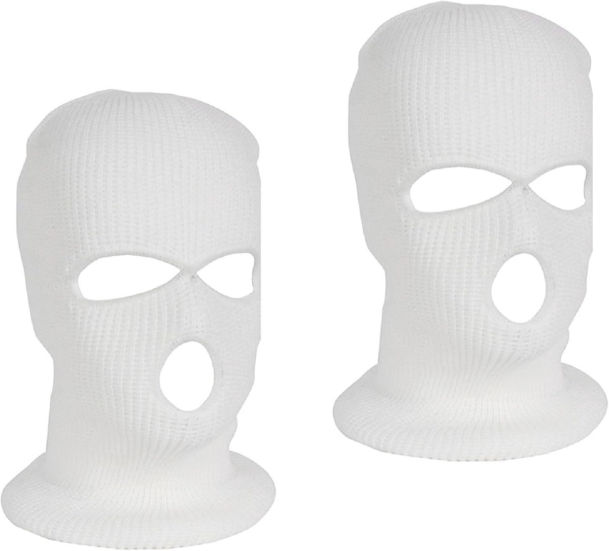 2 stuks balaclava - 3-gaats stormmasker, gebreide bivakmuts