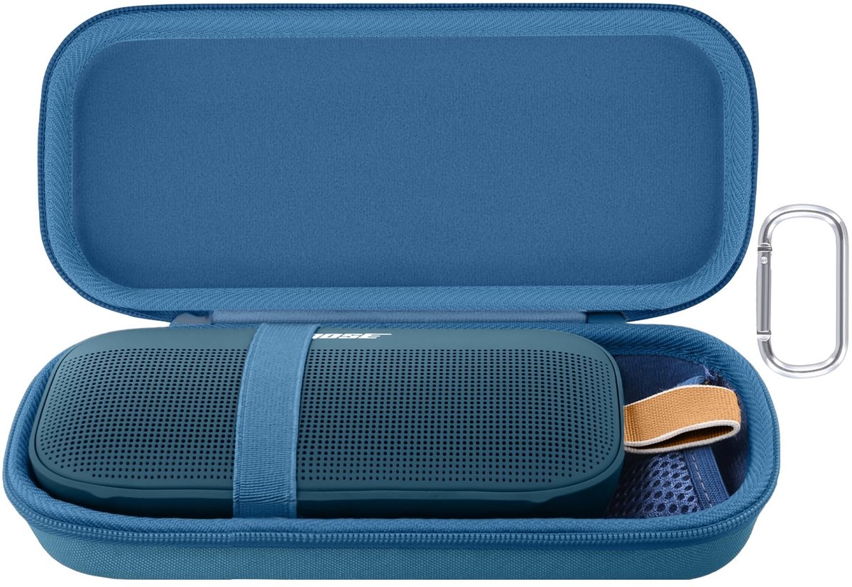 Omgoods - Reis Etui voor Bose SoundLink Flex - Hard en Beschermend Donkerblauw