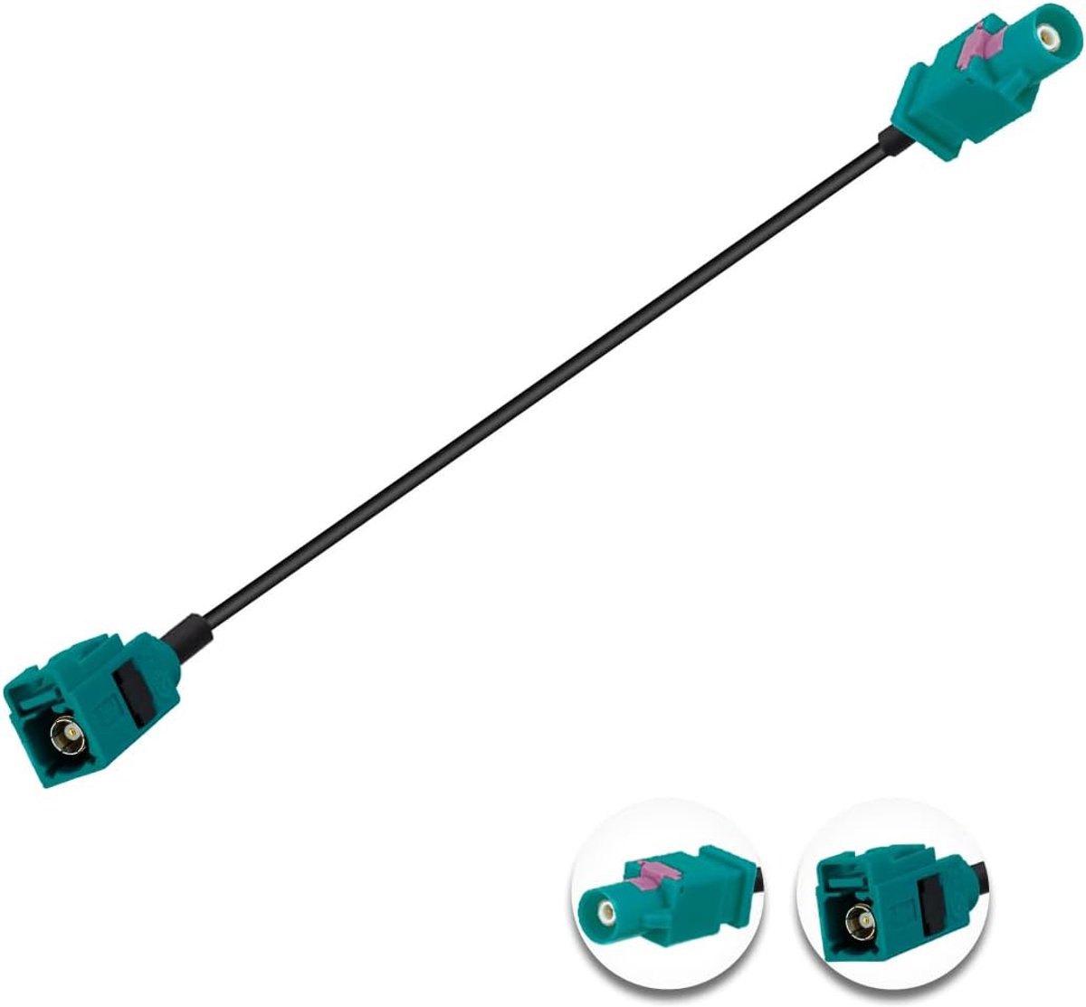 Fakra Z Kabel Fakra Z Mannelijke naar Fakra Z Vrouwelijke RF Coax Kabel 6in/15cm Fakra Z Vrouwelijke naar Mannelijke Voertuig Antenne Verlengkabel RG174 voor Car Stereo GPS Navigatie