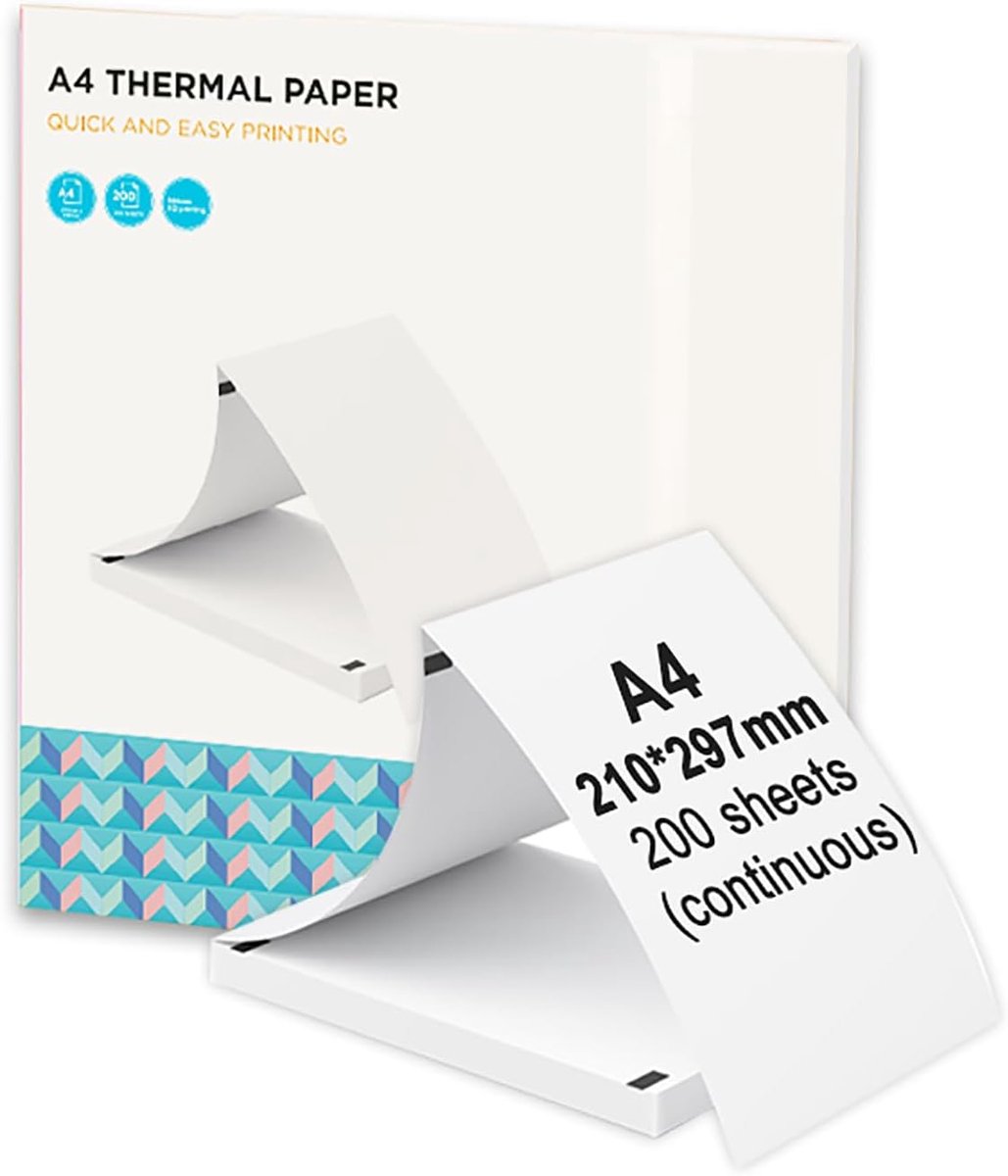Thermisch papier 200 vel fanfold printpapier