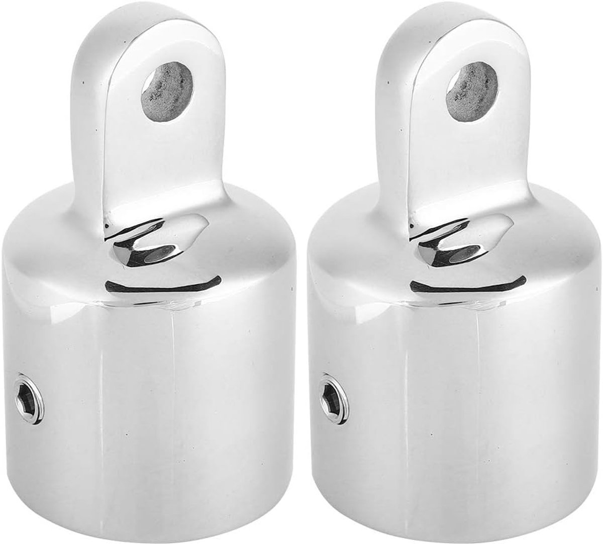 Bimini-fittingen voor mariene boot Afdekkap, roestvrij staal Bimini-hardwarebanden Oog-eindkap Aansluitende dopschroeffitting Hardware past op 7/8 inch