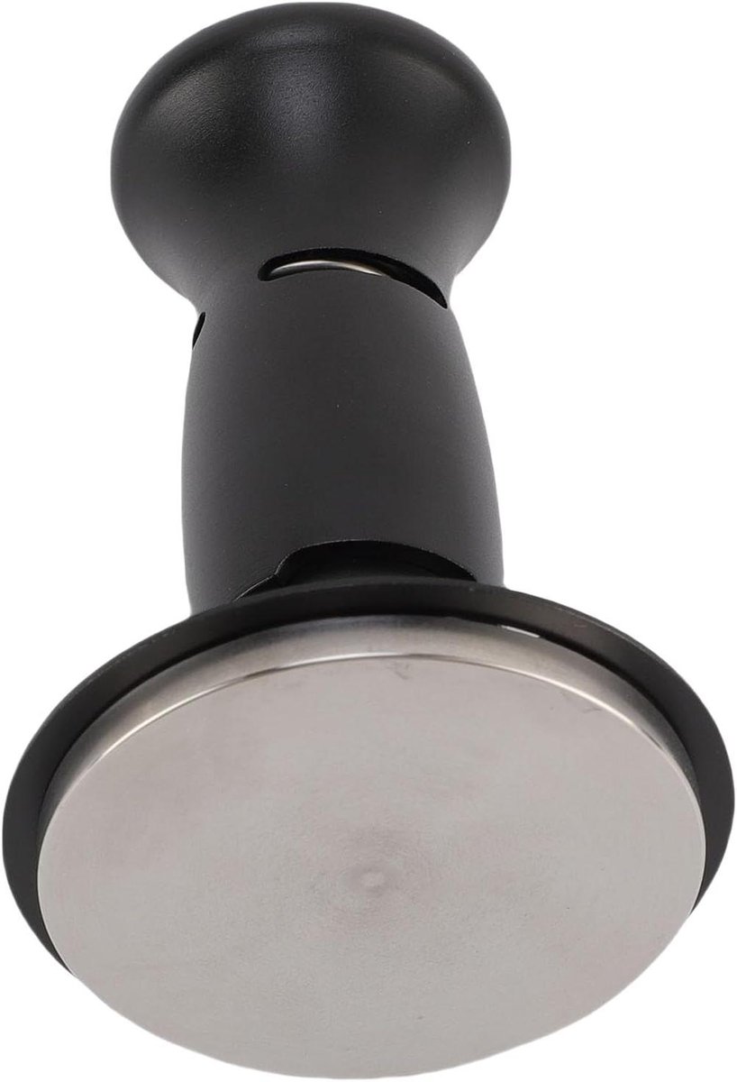 Koffie Tamper - Koffiepers Koffiedrukker - Koffiebereiding - Constante Druk - 58 mm - Zwart