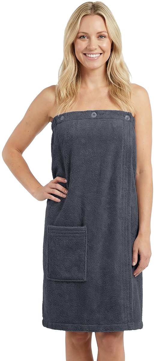 Omgoods - Dames Sauna Kilt met Knoopsluiting van Oeko-Tex 100