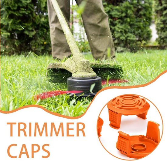 2 spoeldoppen compatibel met Worx WG180/WG163/WG175, deksel voor bosmaaier, reservespoel voor bosmaaier, reservespoel voor grasmaaiers — afbeelding 4