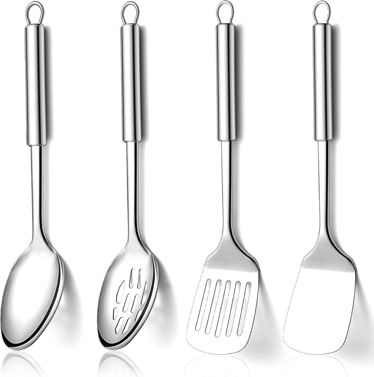 Keukengerei 4 Stuks Set, Roestvrijstalen Keukengerei, Keukengerei Set, Keukenlepel, Huishoudelijke Benodigdheden, Keukenaccessoires