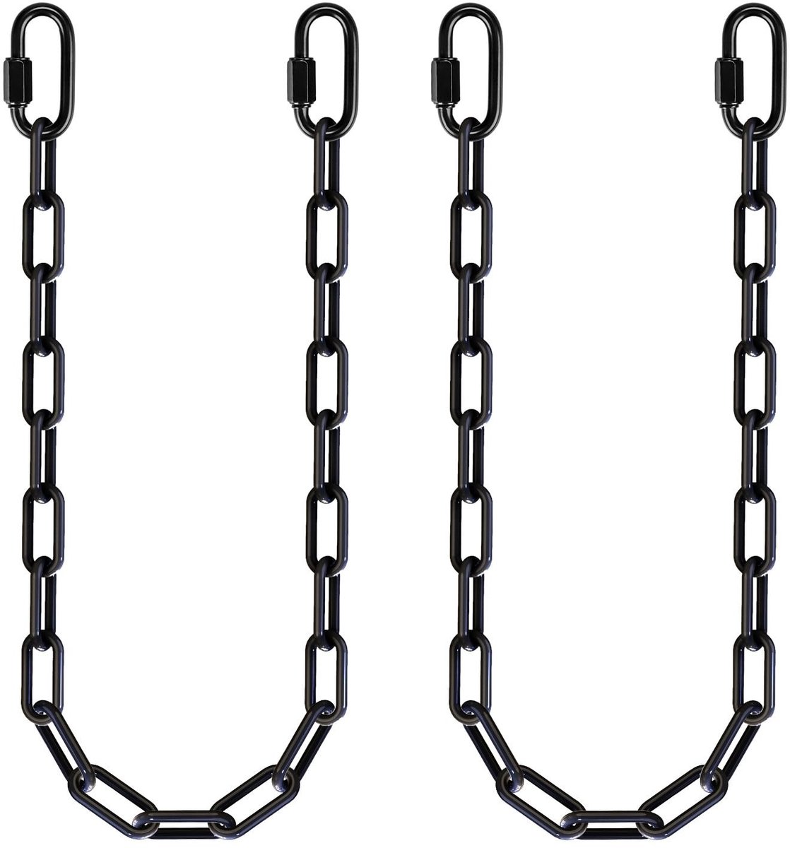 Omgoods - 2 Pcs Swing Chains - 100cm Heavy Duty Hammock Chair Chain met Karabiners