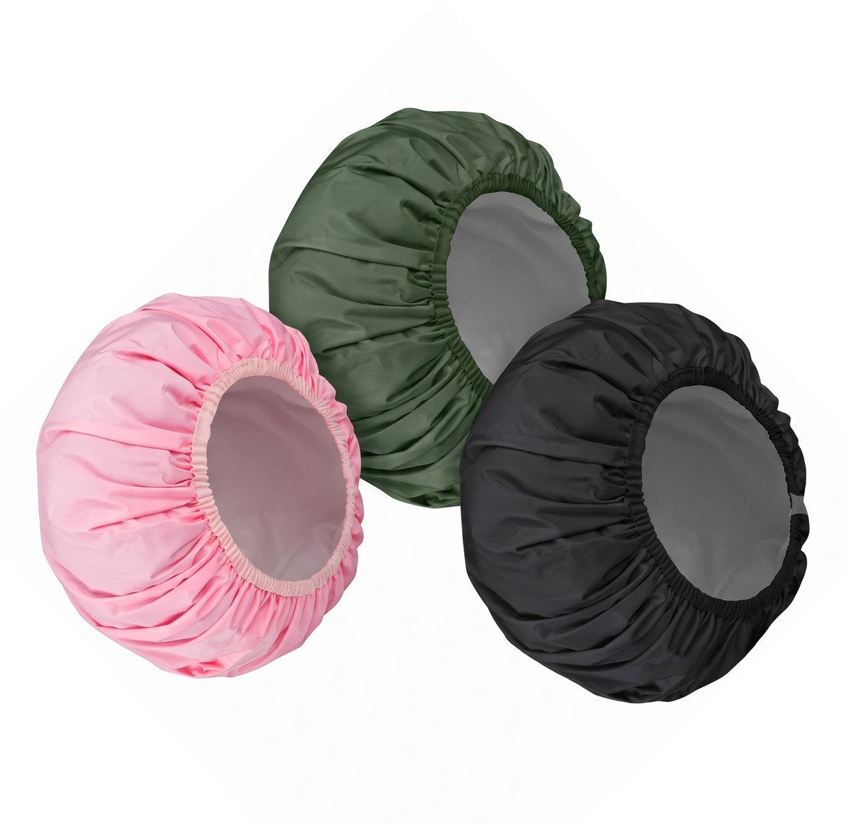 Purepeak Luxe Douchemuts Set 3 Stuks - Shower Cap - Waterdicht - Dames
