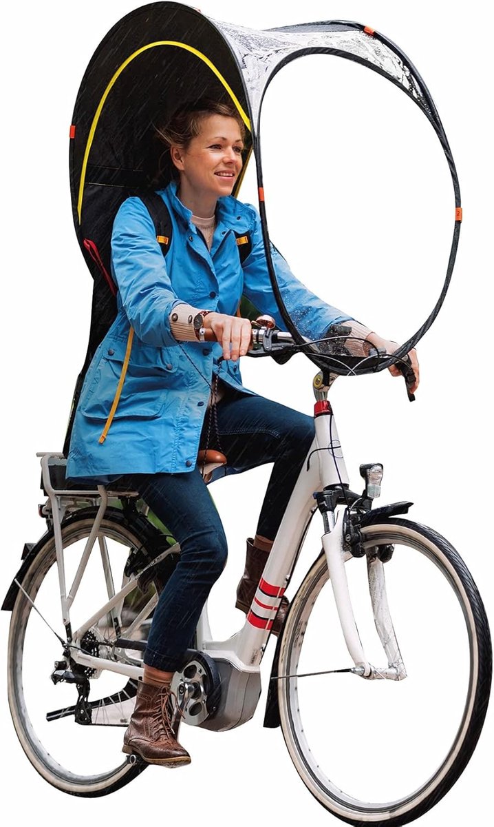 Bub-up De regenbescherming voor de fiets, die regenkleding vervangt (waterdicht, jas, cape, parka, poncho...)