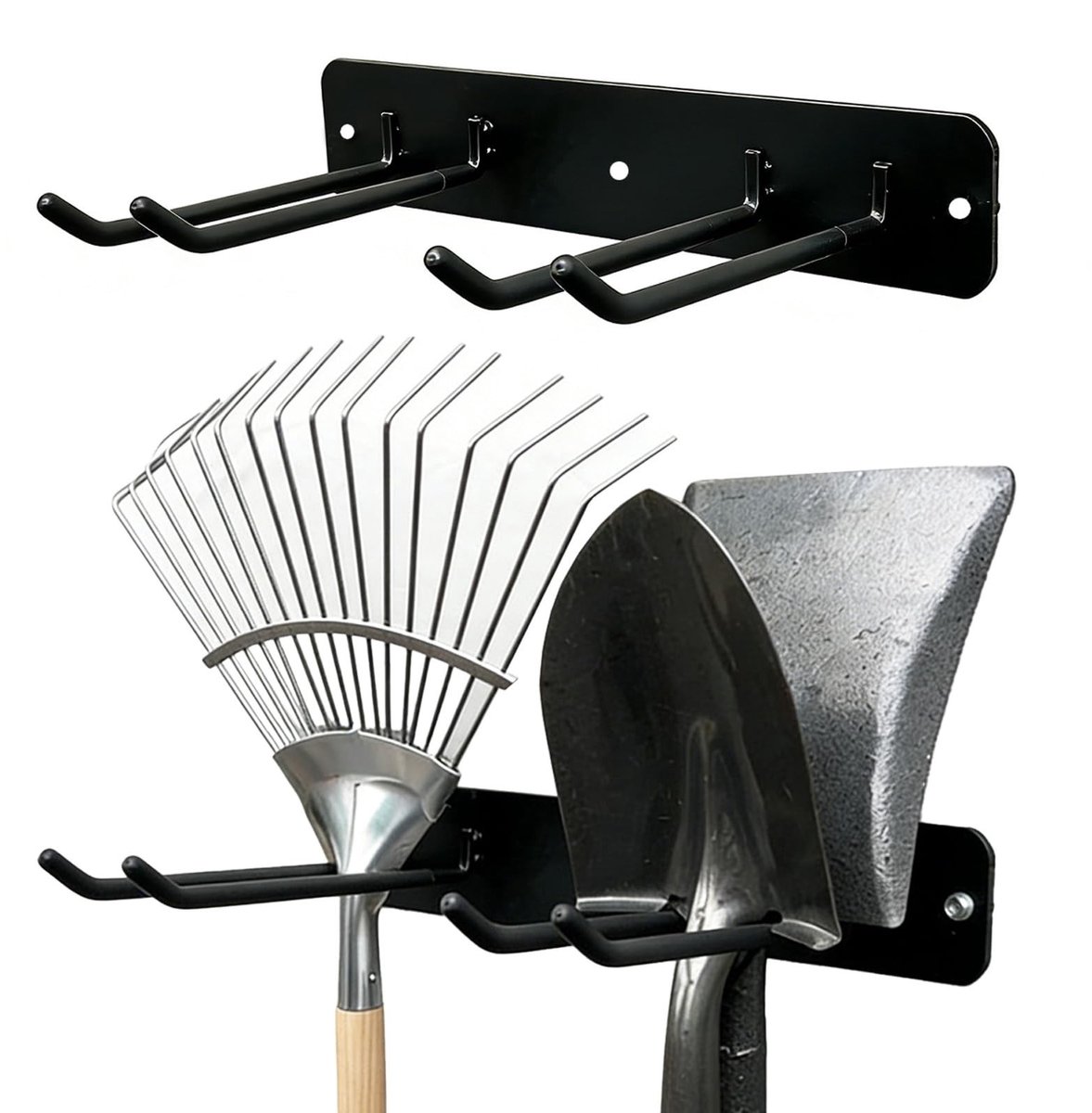 Omgoods - 2 Stuks Metalen Tuingereedschapshouders voor Opberging en Organisatie