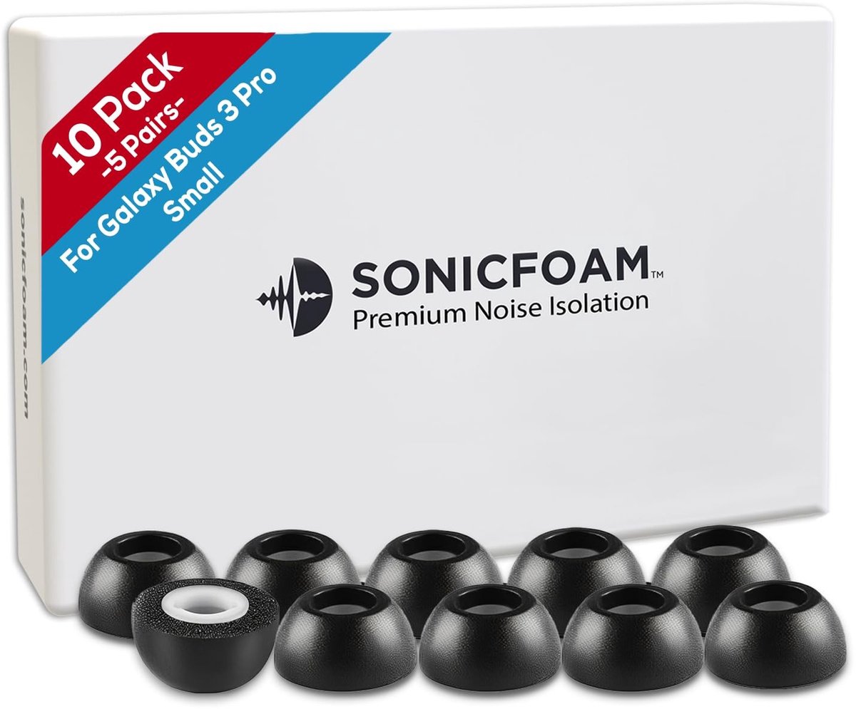 Omgoods - Memory Foam Oordopjes - Geschikt voor Buds 3 Pro, 10 Pack Klein