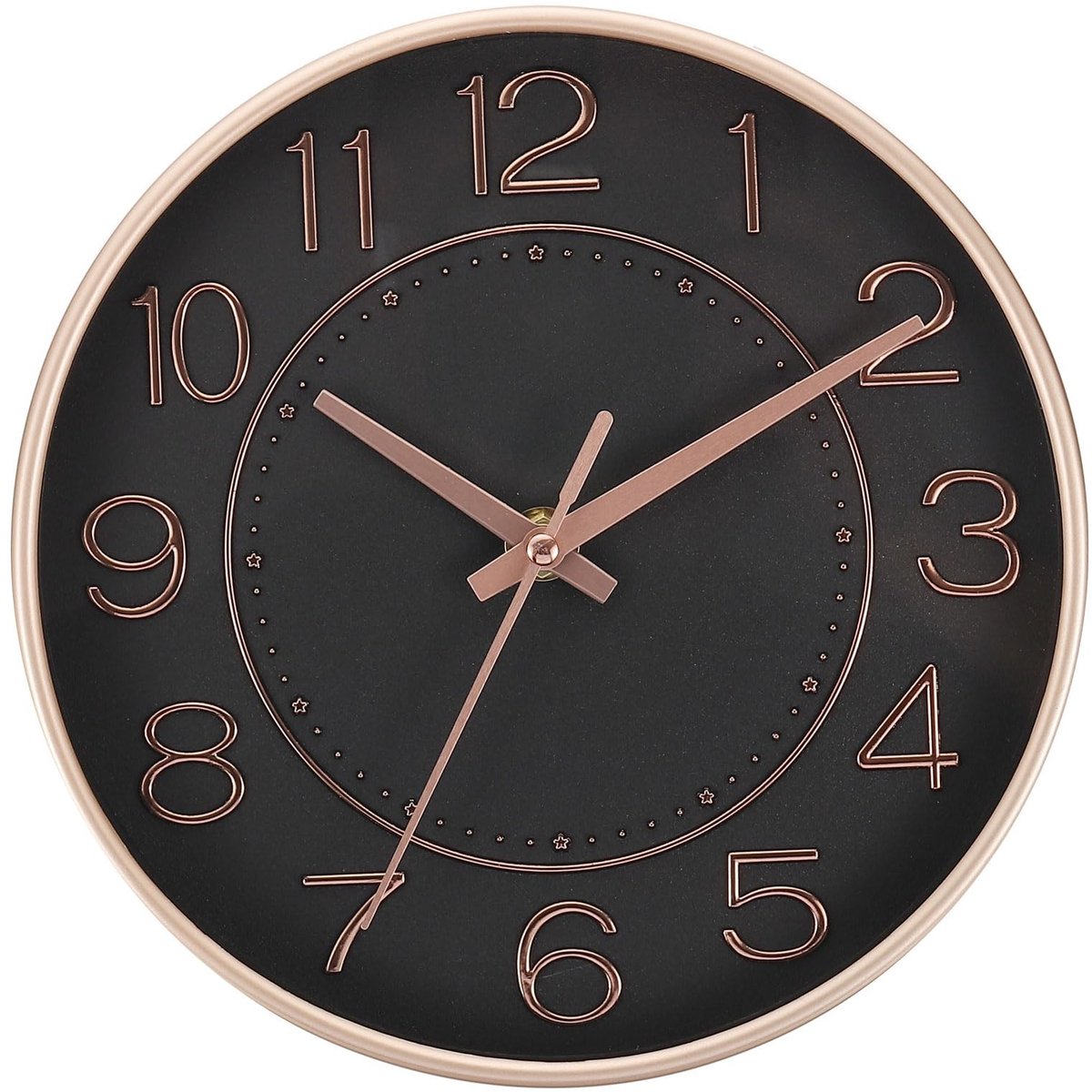 Omgoods - 8 Inch Wandklok - Stille Quartz Klok met 3D Cijfers voor Thuis