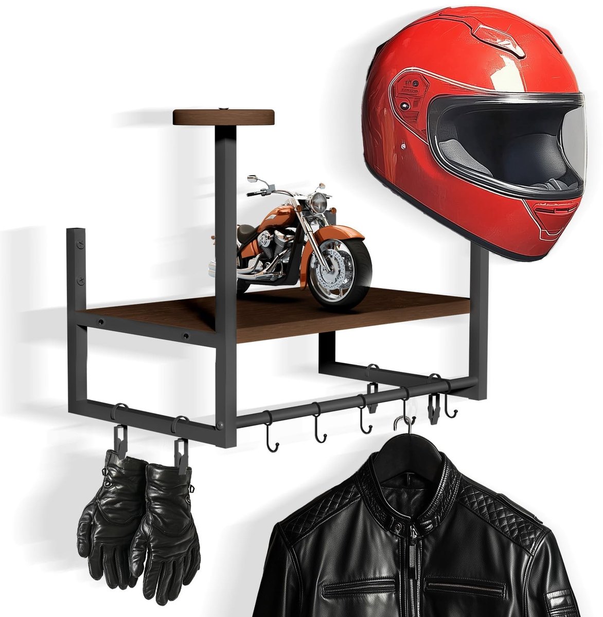Omgoods - Wandmontage Motorhelmhouder