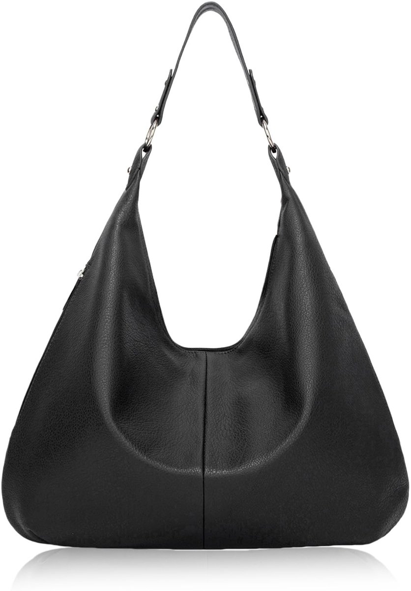 Omgoods - Vintage PU Leren Schoudertas voor Dames - Retro Grote Handtas voor Werk en Reizen