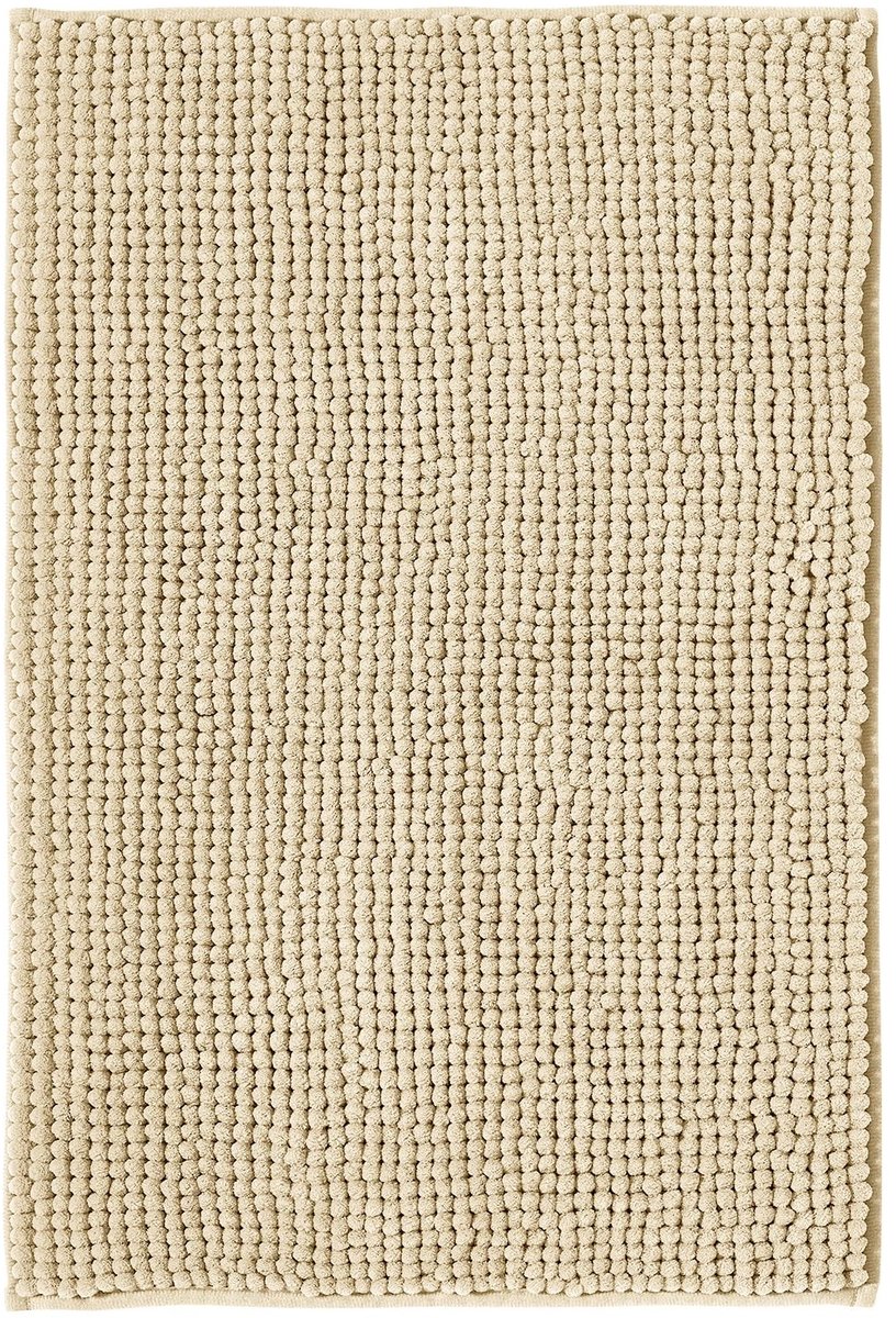 Omgoods - Badmat Anti-Slip Chenille Beige 50x80 cm - Super Absorberend