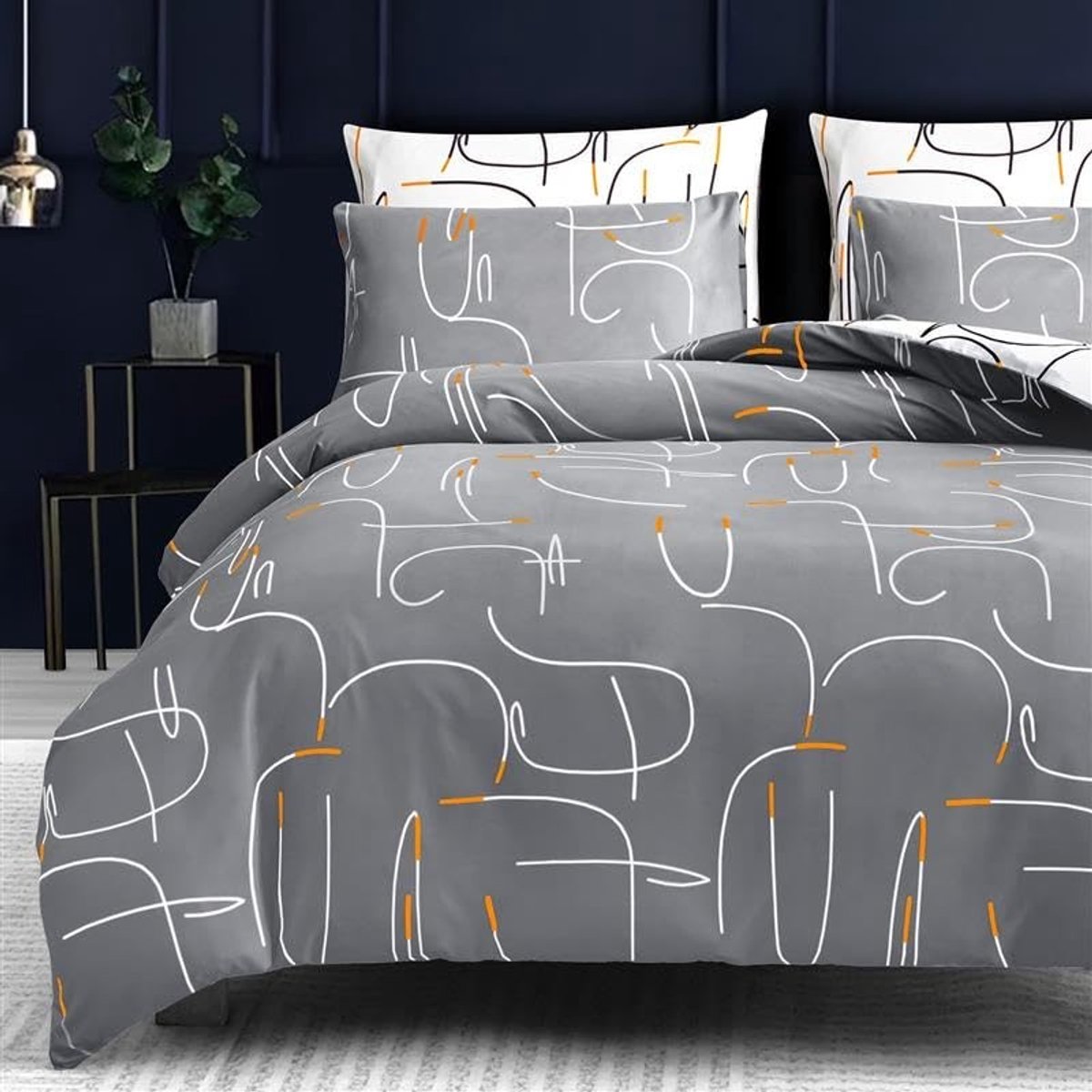 Omgoods - Premium Dubbel Dekbedovertrekset - Ultrasoft Hypoallergeen met Ritssluiting