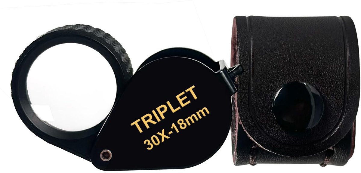 Omgoods - 30X Verlichte Loupe voor Juweliers - Vouwbaar met Lanyard Gat