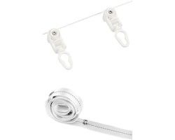Omgoods - QL600/AT5810 Slim Elektrische Gordijnrail - 7m S-Wave Ripple Set
