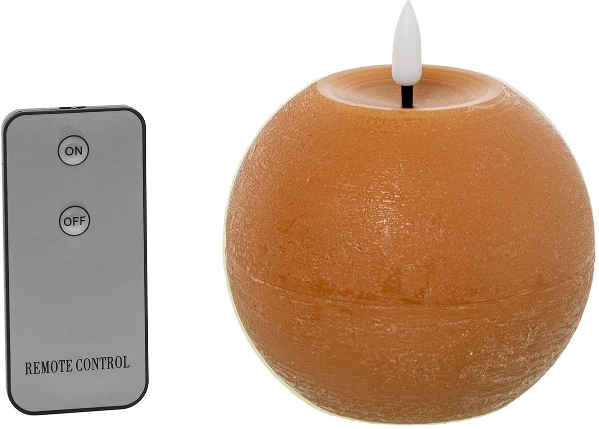 Omgoods - Set van 4 Wax en LED Kaarsen met Afstandsbediening - Snoepkleuren 10 x 10 x 8.5 cm
