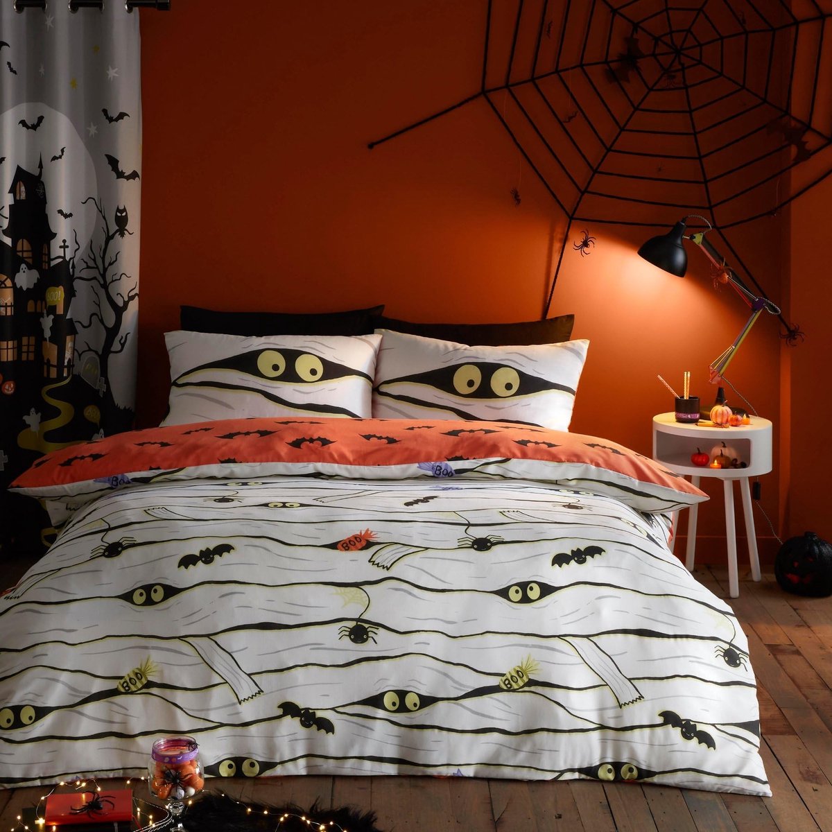 Omgoods - Glow in the Dark Mummy Dekbedovertrek Set