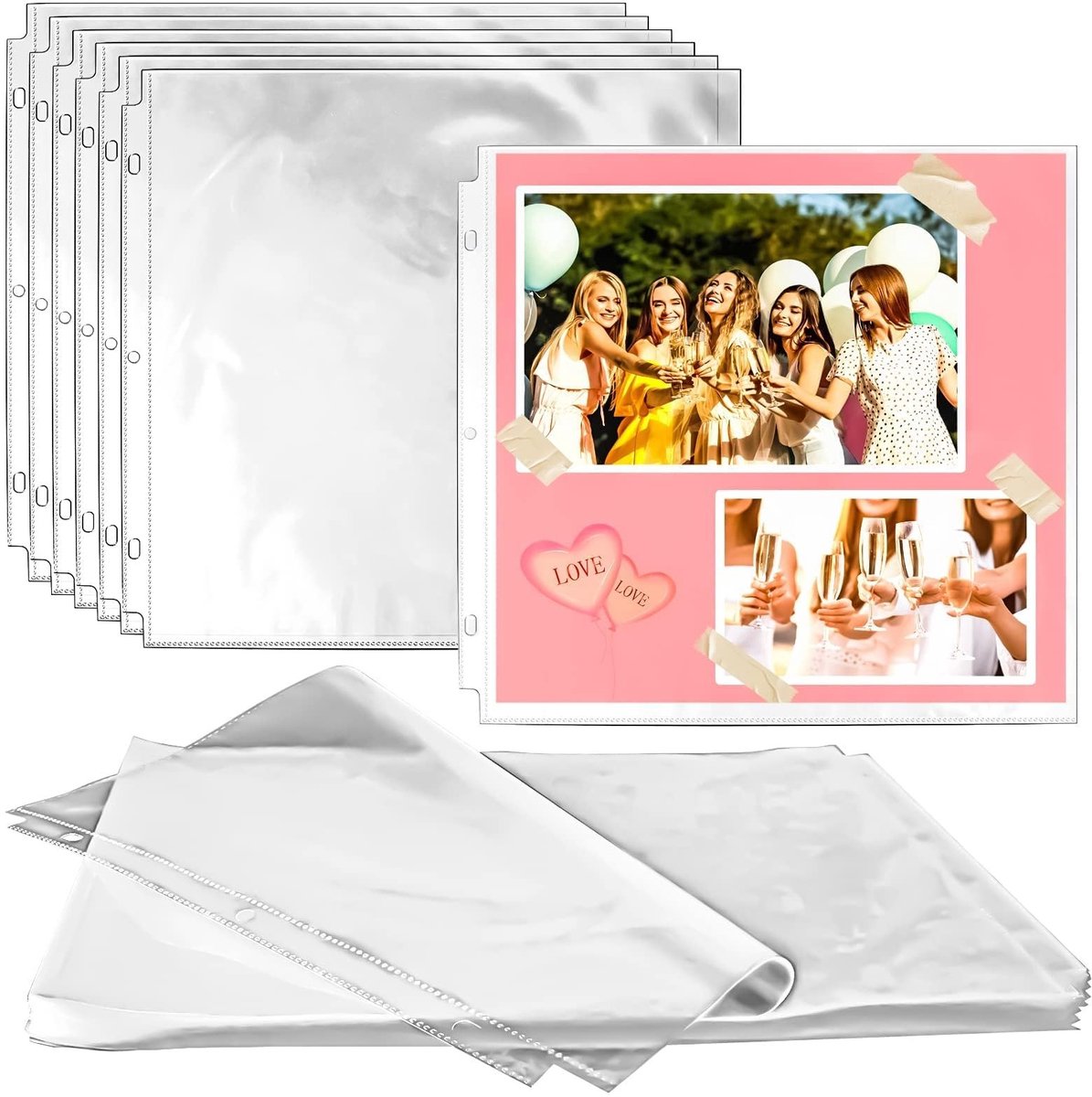 Omgoods - 100 Stuks Scrapbook Pagina Beschermers van 12" x 12"