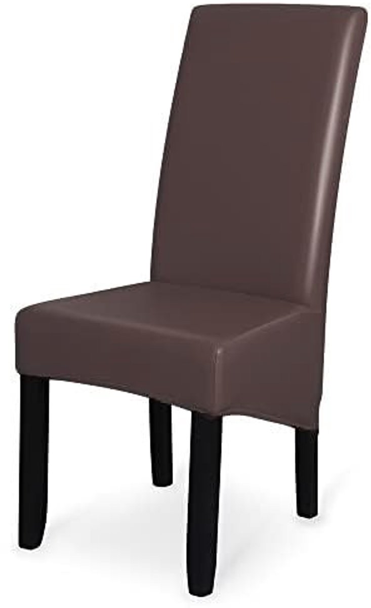 Omgoods - Waterproof PU Leather Stretch Dining Chair Covers - Wasbare en Verwijderbare Hoezen