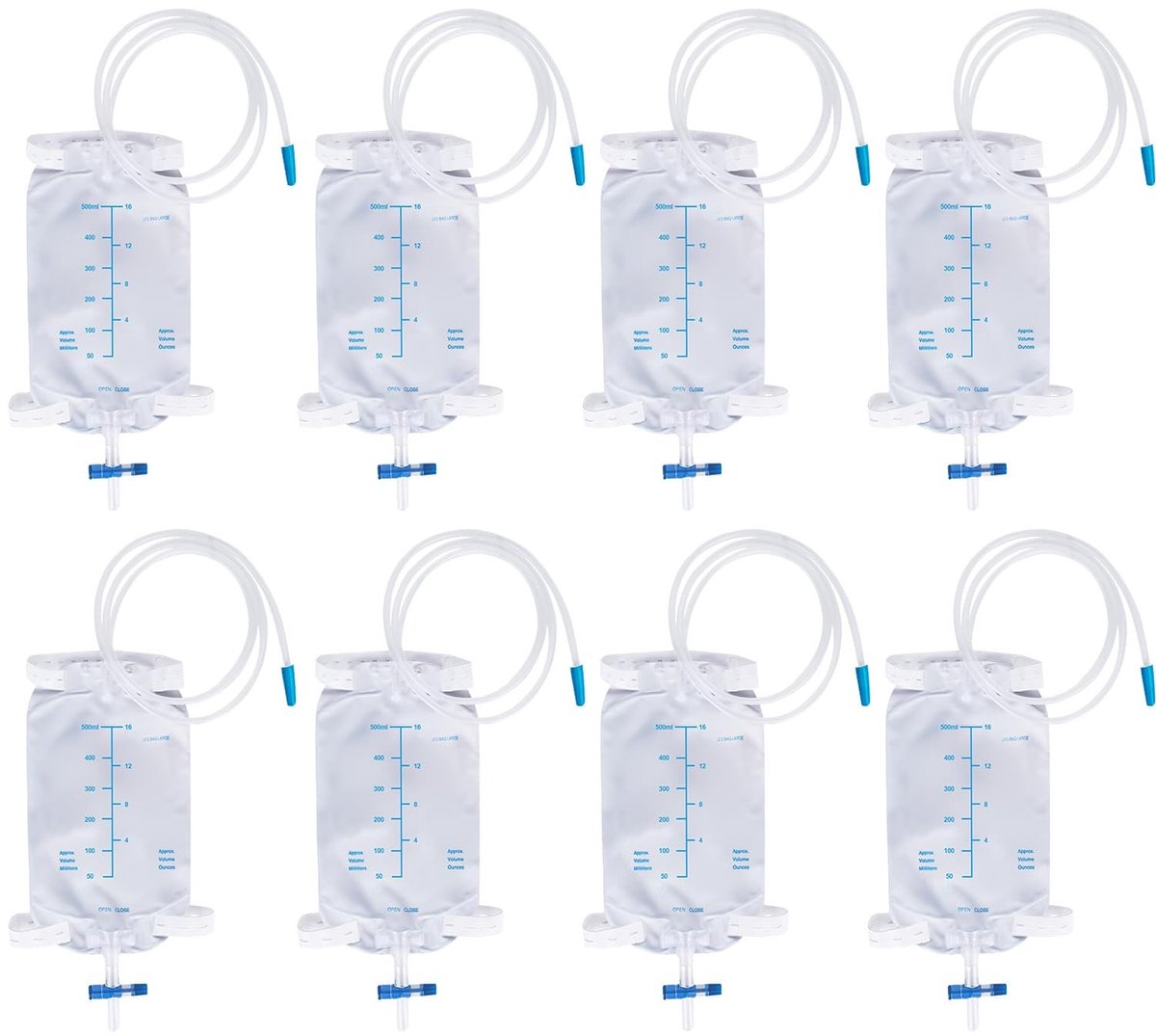 Omgoods - 500ml Urine Leg Bag met 2 Straps en Ventiel
