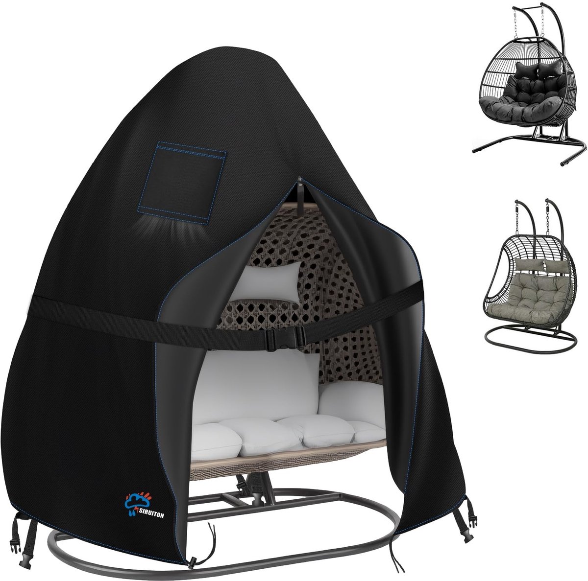 Omgoods - Dubbele Egg Armchair Cover 420D voor Schommelstoelen tot 200 x 180 cm
