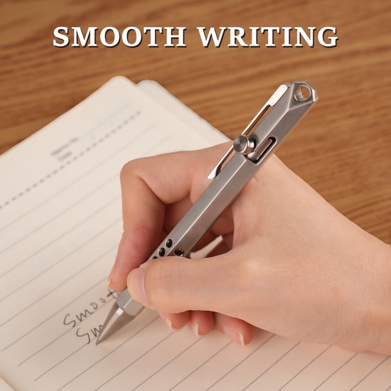 Omgoods - Titanium 6-Edge Hollow Bolt Action Pen - Lichtgewicht en Duurzaam — afbeelding 3
