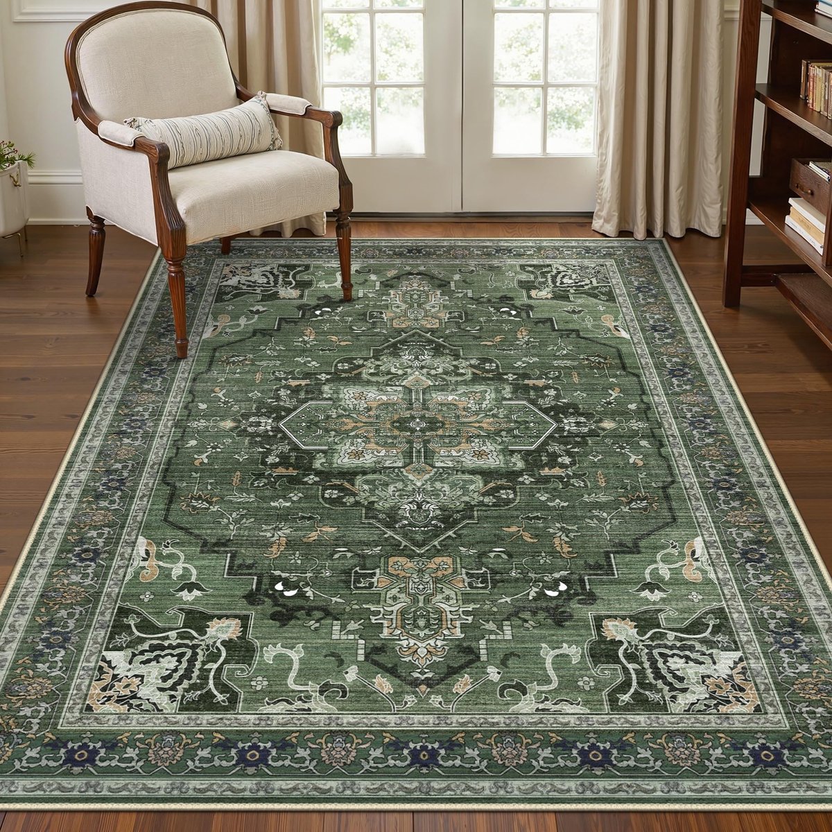 Omgoods - Vintage Wasbaar Tapijt 120x170cm - Antislip Vloerkleed voor Woonkamer en Keuken