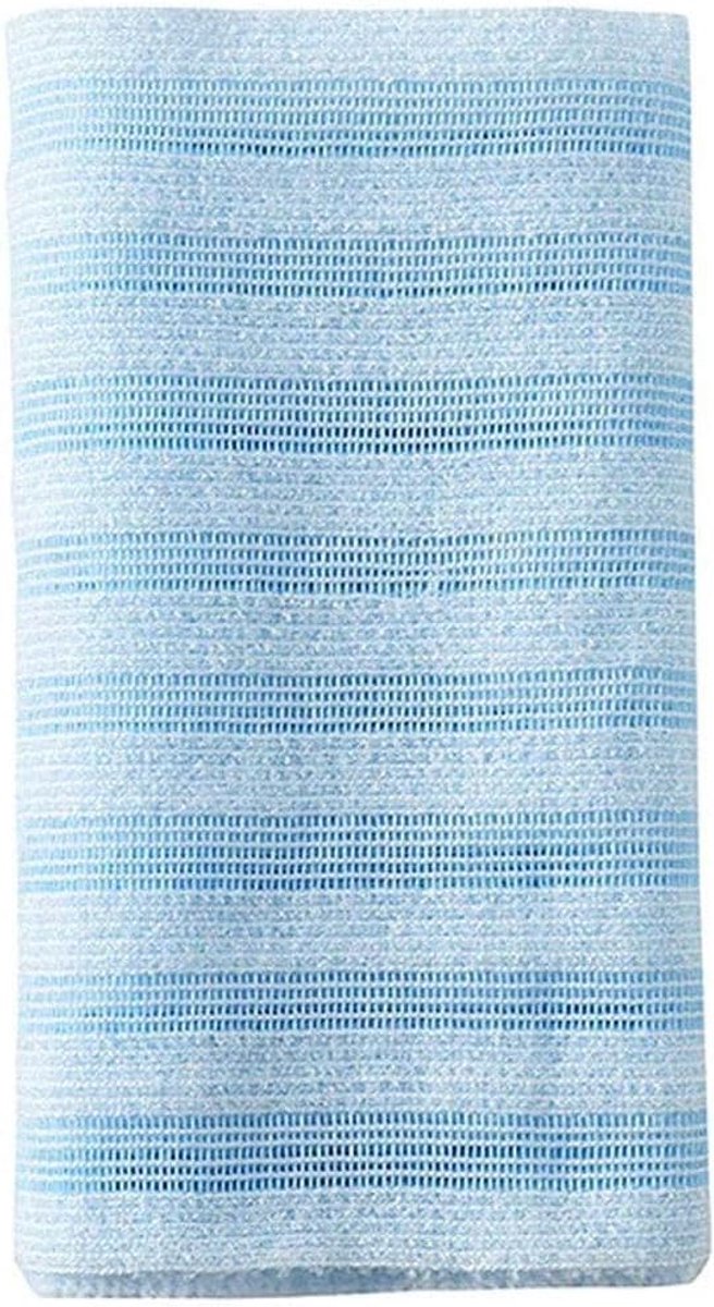 Rugscrubber voor Douche, Mannen Vrouwen Exfoliërende Body Scrub Washandje Rugwasser Rugscrubber Handdoek voor Douche (Lichtblauw)