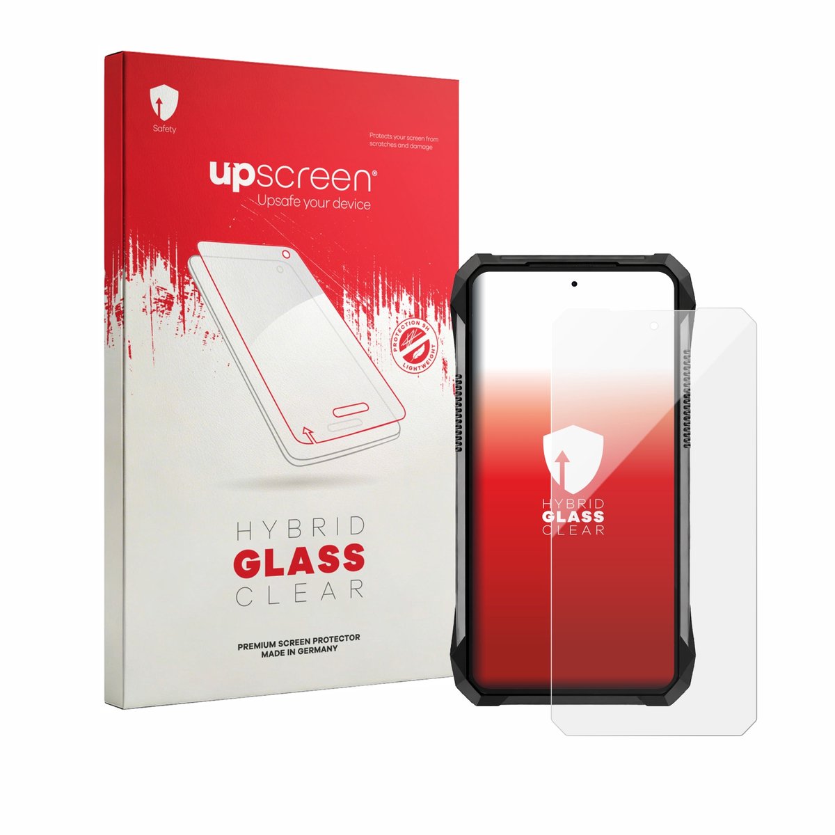 upscreen - Screenprotector voor Unihertz 8849 Tank 5 - Folie Beschermfolie Beschermglas transparant
