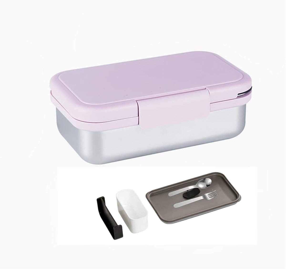 Omgoods - Bento Box - Magnetron Bestendig en Lekvrij - 800 ml - Paars