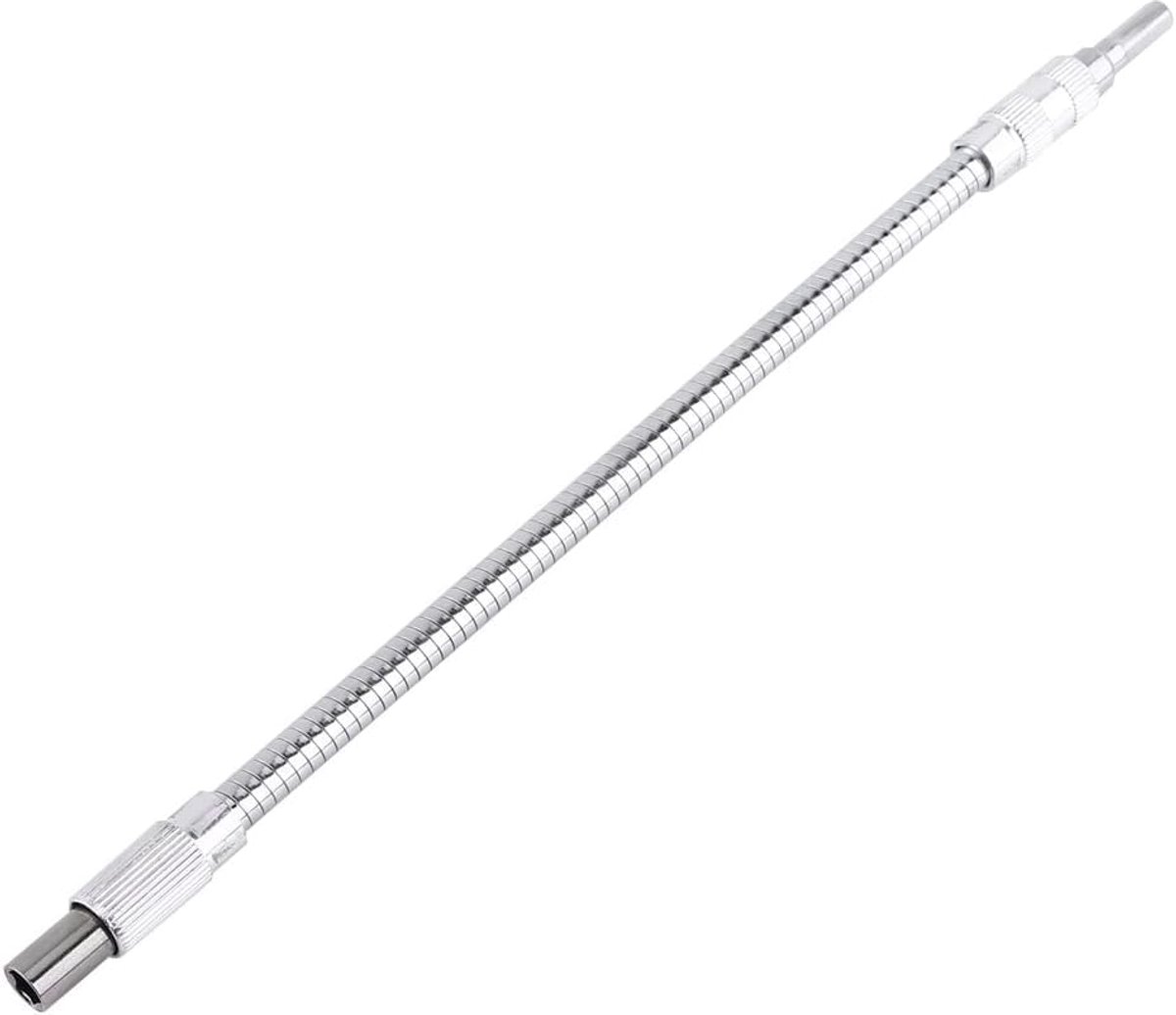 1pc 1/4 Arbre de Forage Magnétique Extension Arbre de Forage Flexible Lien Pour Tournevis Électronique(400mm)