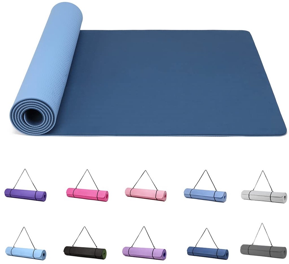 Omgoods - Antislip Yogamat - 6 mm Dikker voor Draagbaarheid