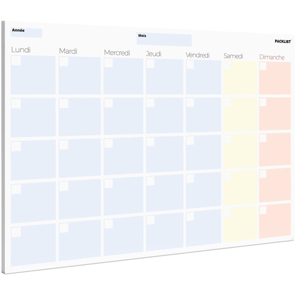 Omgoods - A4 Maandplanner in het Frans - Organizer & Perpetueel Kalender met 25 Bladen