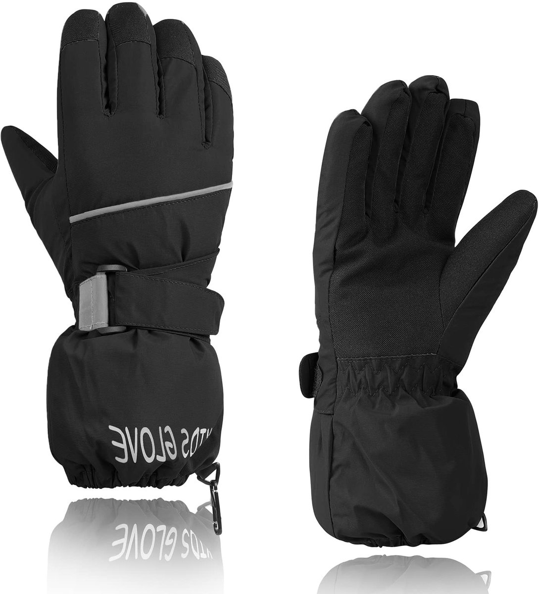 Omgoods - Kinderen Waterdichte Ski Handschoenen - Fleece Voering voor Warmte in de Winter