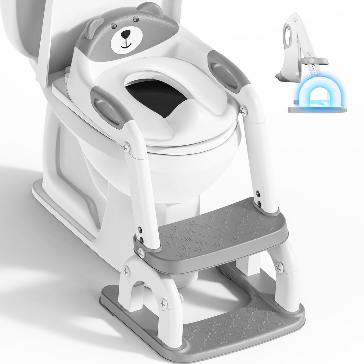 Omgoods - Verstelbare Toiletzit voor Peuters - 2-in-1 Toilet met Stapje