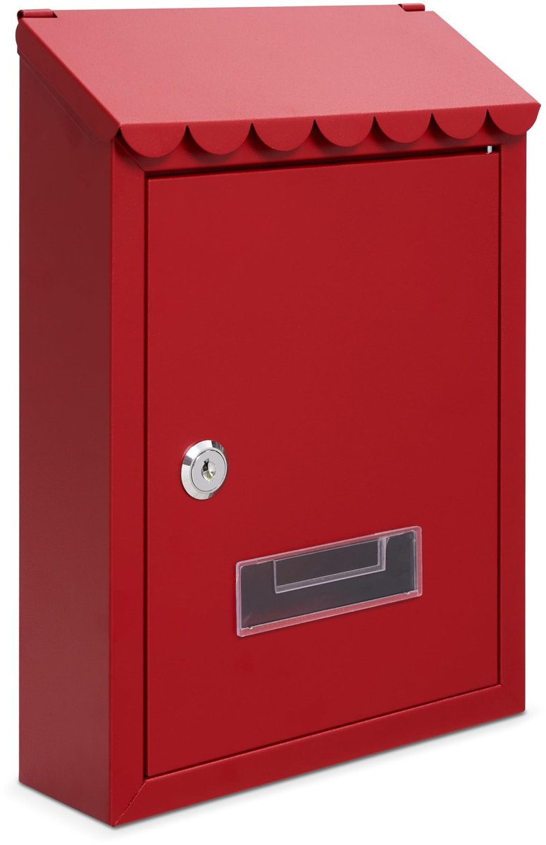 Omgoods - Wandmontage Postvak - Galvanized Lockable Mailbox met 2 Sleutels