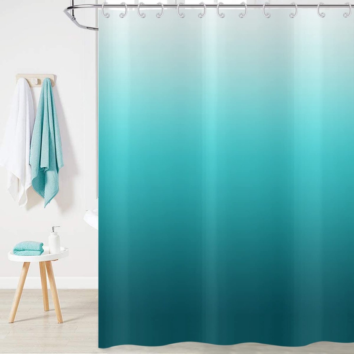 Omgoods - Abstracte Oceaan Douchegordijn 120x180 cm met Haken