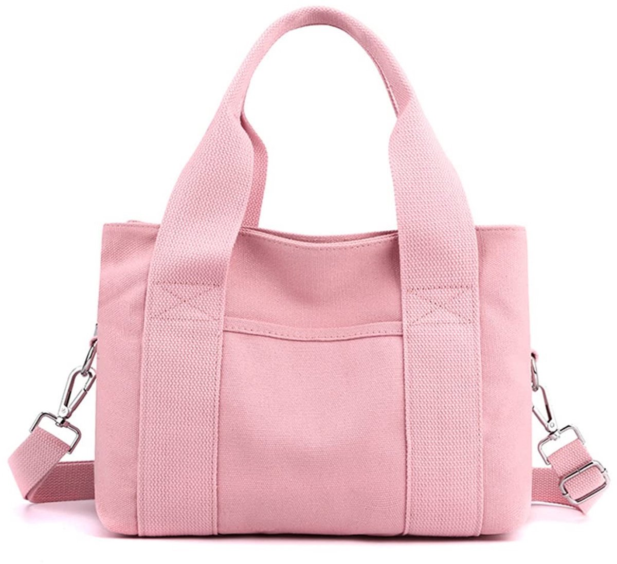Omgoods - Canvas Schoudertas - Dames Casual Tote Met Multi-Pockets