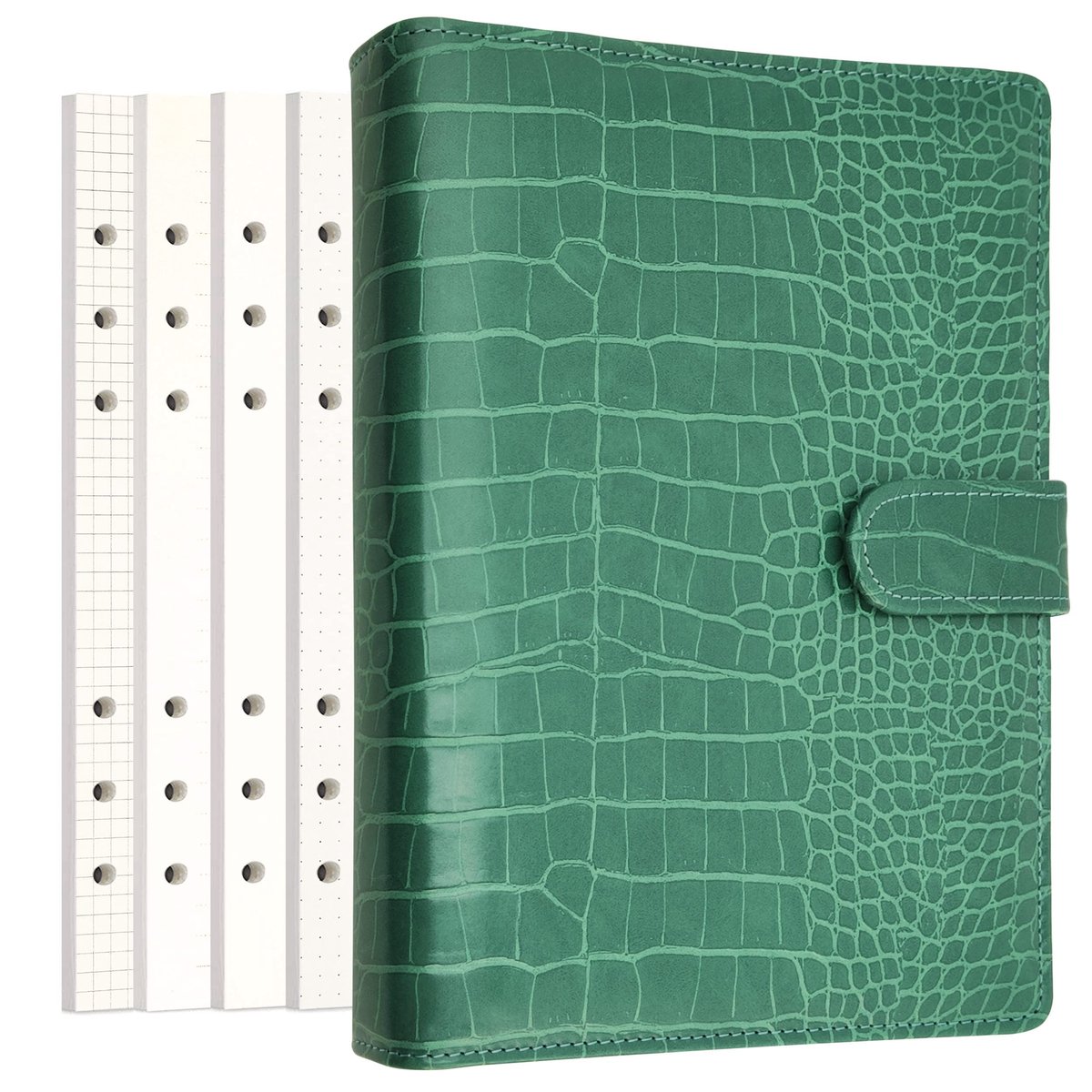Omgoods - PU Leather Persoonlijke Planner - A5 Notitieboek met 80 Pagina's en Penhouder