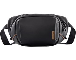 OneGo Solo V2 cameratas, kleine schoudertas, waterdichte fototas voor spiegelreflexcamera's, Zwart, 4L