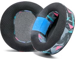 Oorkussens met koelgel compatibel met Audeze Maxwell-hoofdtelefoons van Wicked Cushions - Verhoog comfort, duurzaamheid, dikte en geluidsisolatie | 90's Black